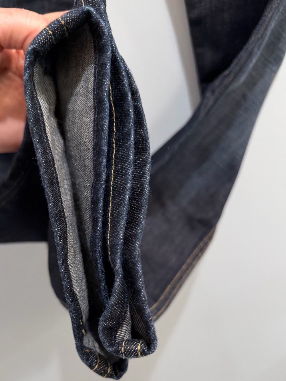 Hudson Jeans Collin Flap Pocket Straight Leg in Dark Wash Mid Rise 31 Tall Long - Picture 10 of 11